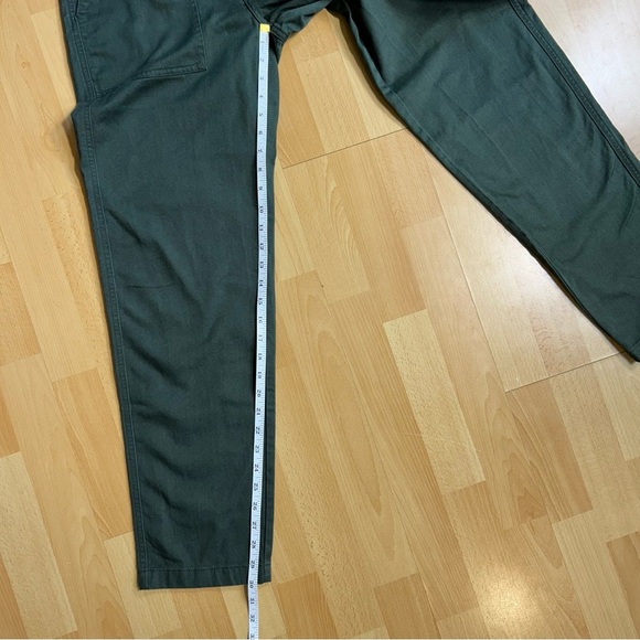 KOTN Army Green Straight Leg Utility Pant Back Flap Pockets Durable - Picture 11 of 11